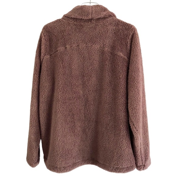 Zella Furry Fleece Funnel Neck Pullover Size Large - Picture 6 of 11